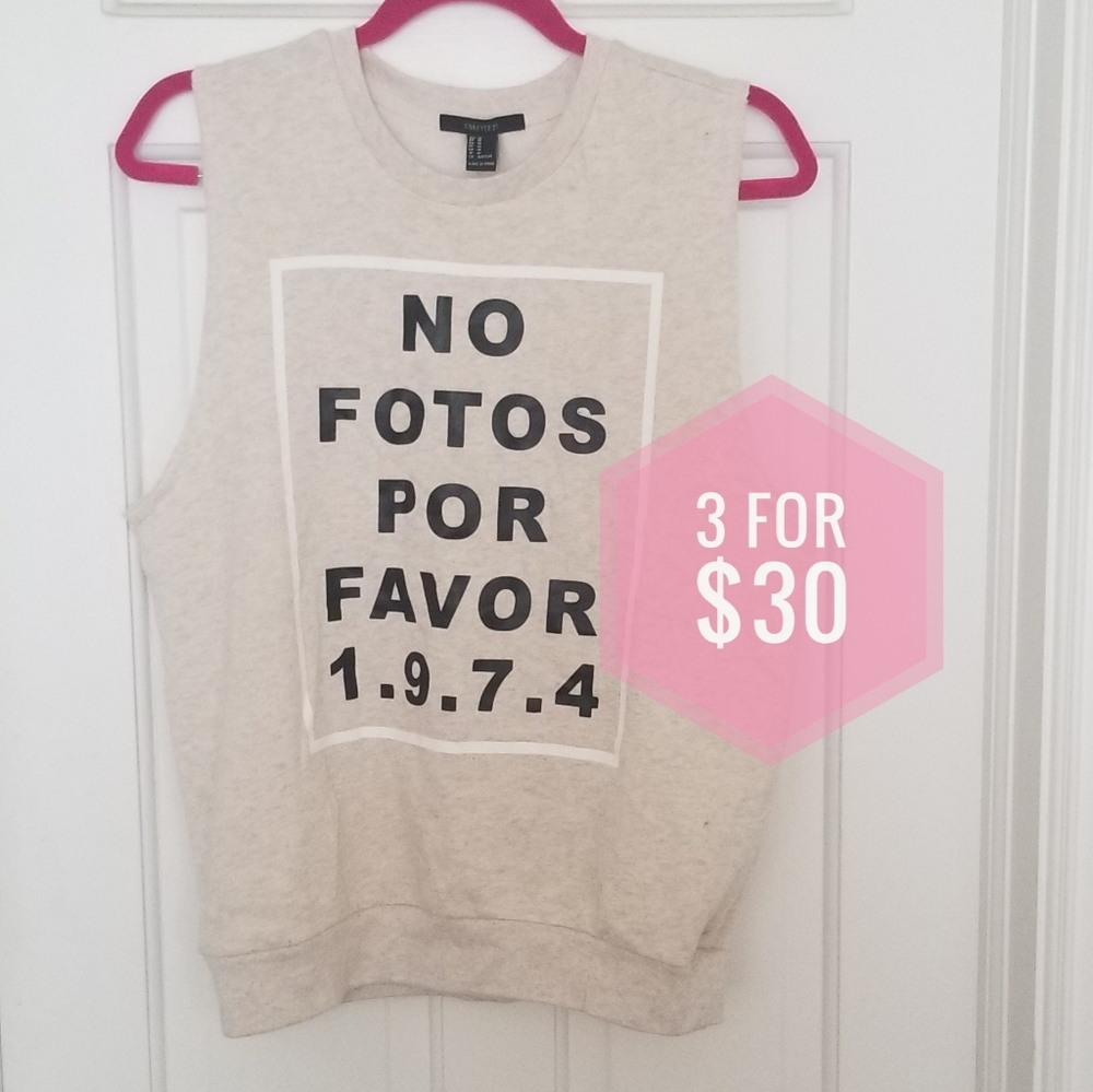 Forever 21 Sleeveless Graphic Tee